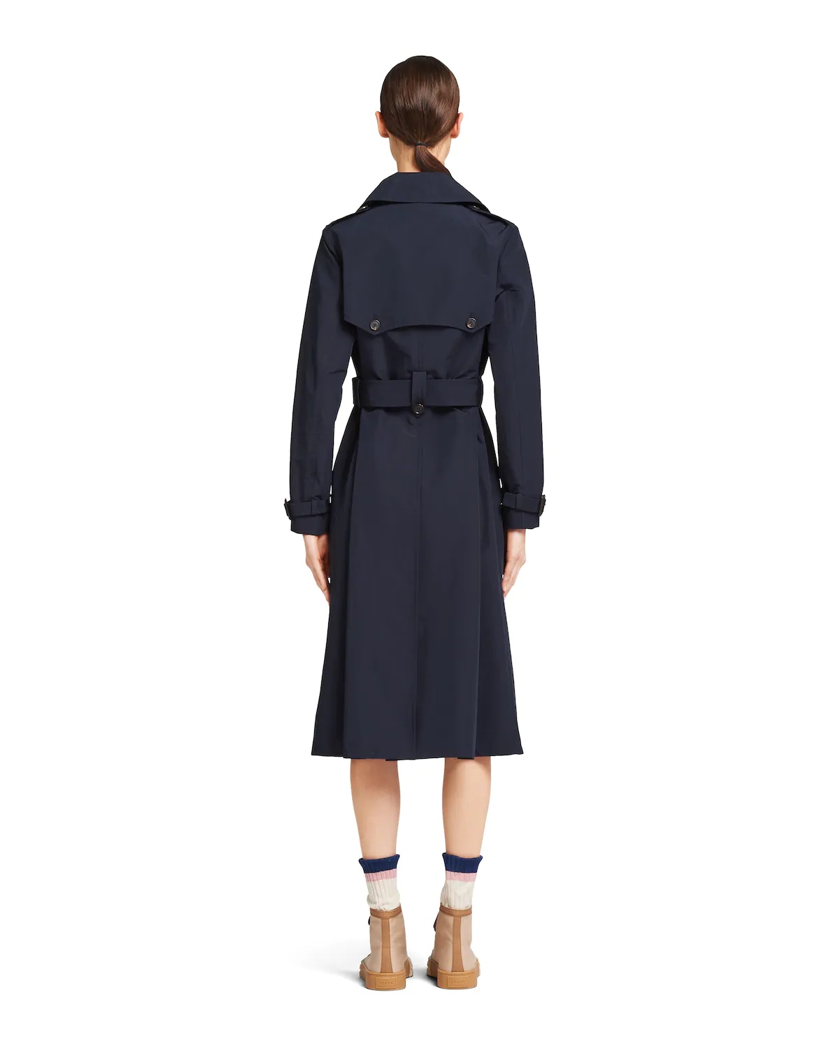 Technical poplin trench coat - 4