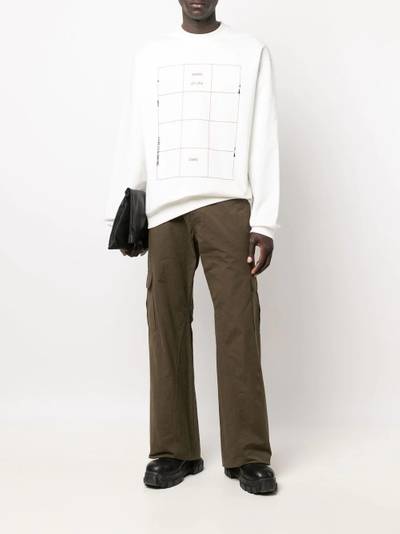 OAMC graphic-print cotton sweatshirt outlook