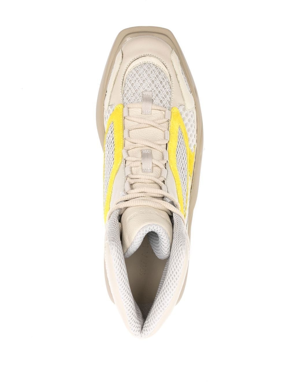 panelled high-top sneakers - 4
