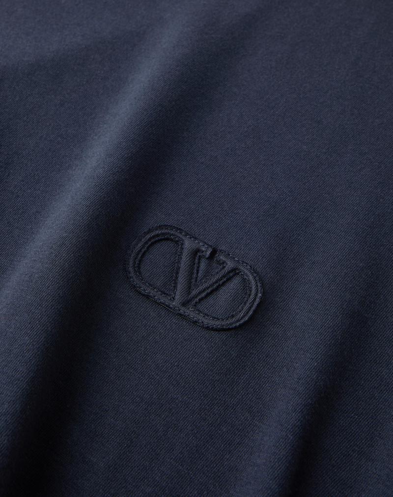 LONG-SLEEVE COTTON T-SHIRT WITH VLOGO SIGNATURE PATCH 3