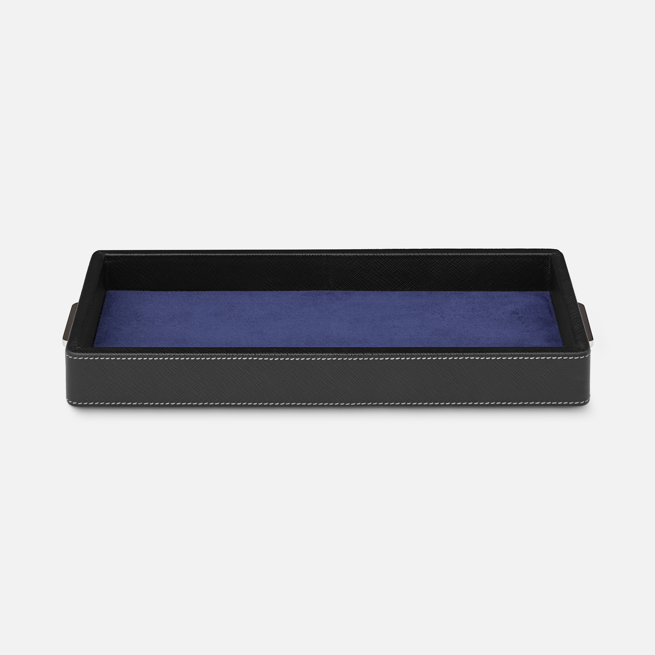 Desk Box in leather for three writing instruments and an ink bottle - 5