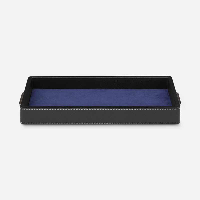 Desk Box in leather for three writing instruments and an ink bottle 5