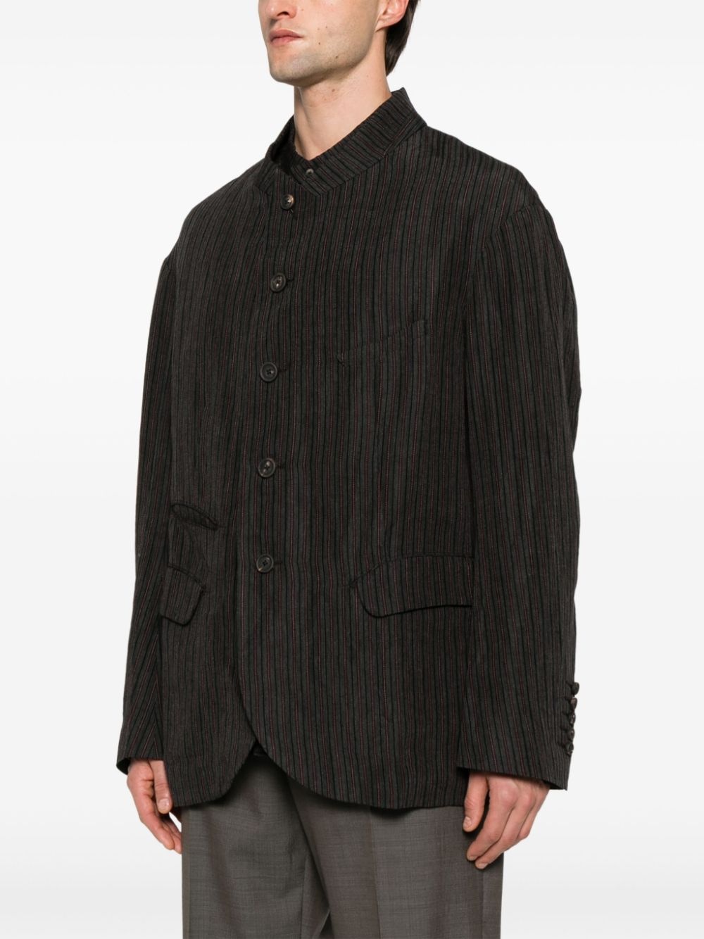 striped blazer - 3