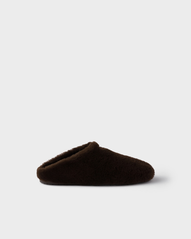 Prada Shearling mules outlook