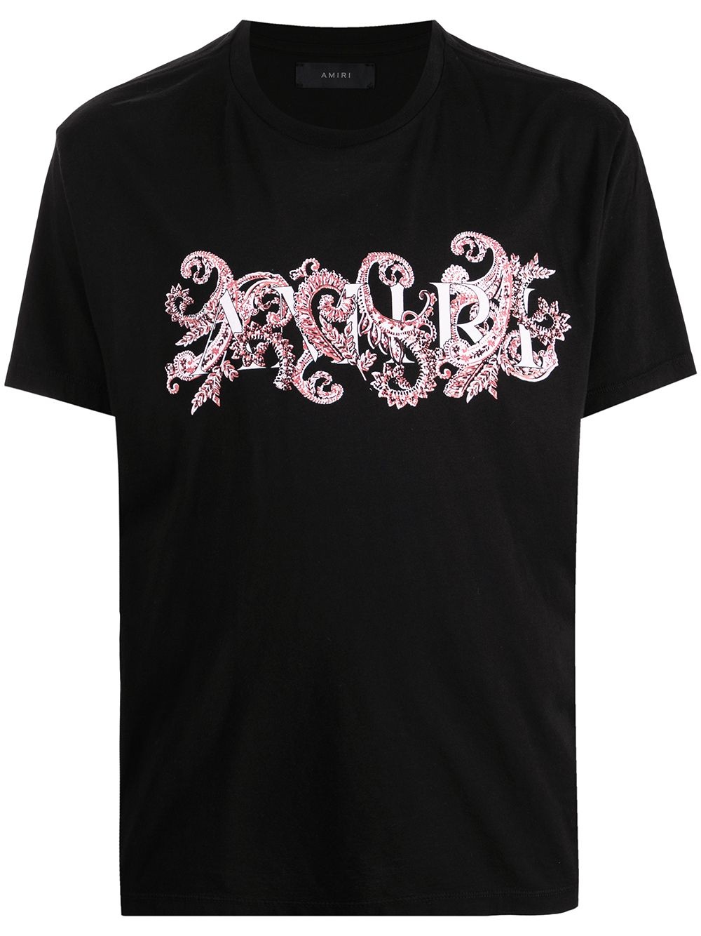 floral logo-print T-shirt - 1