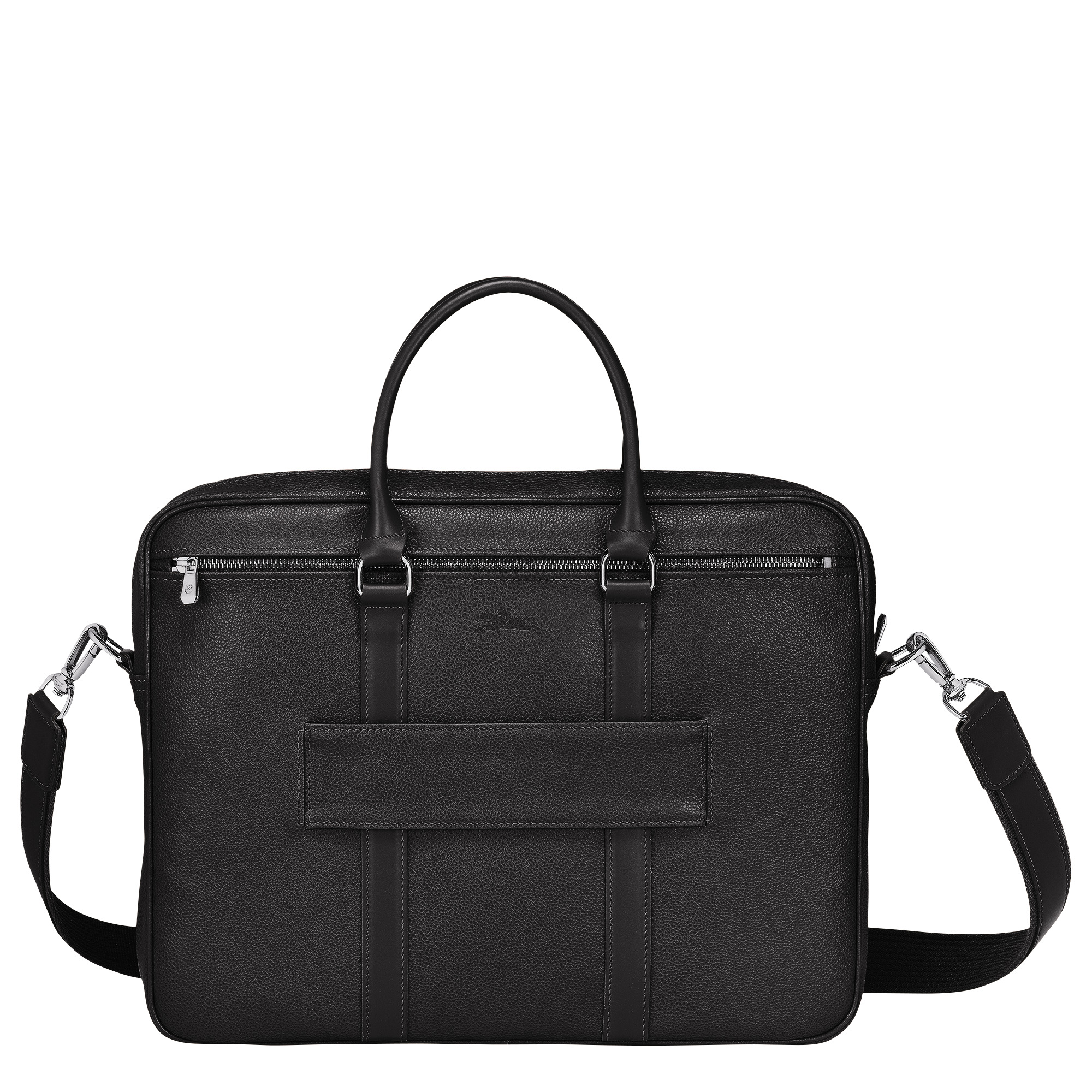 Le Foulonné S Briefcase Black - Leather - 4