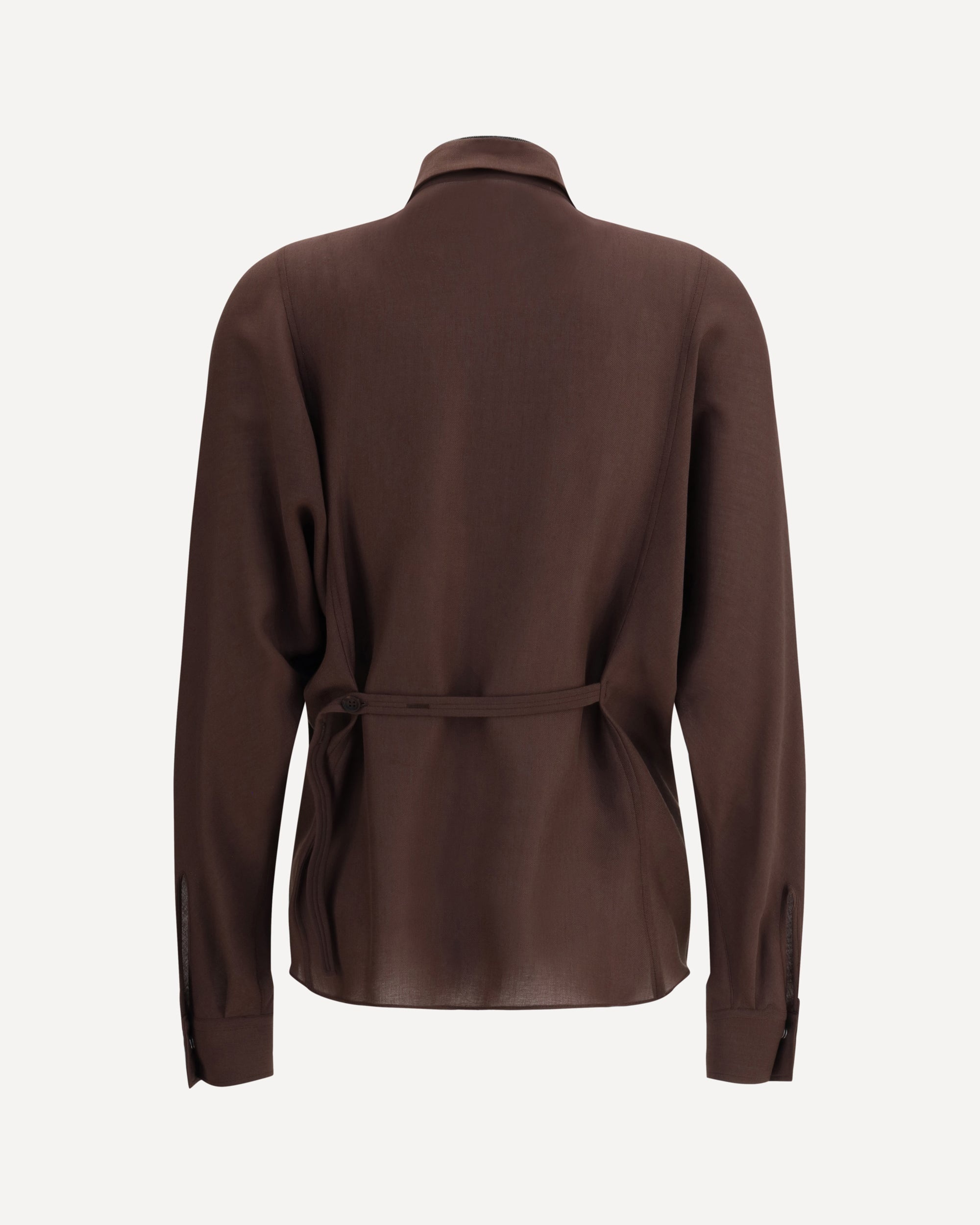 Embellished collar Shirt - 2