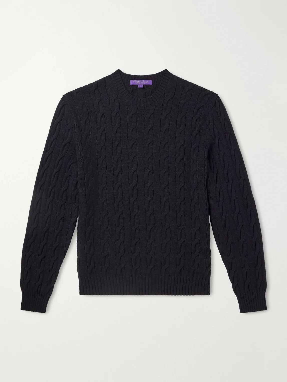 Cable-Knit Cashmere Sweater - 1