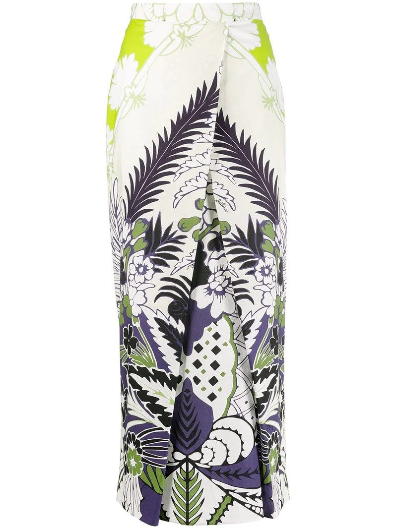 World Arazzo print midi skirt 1