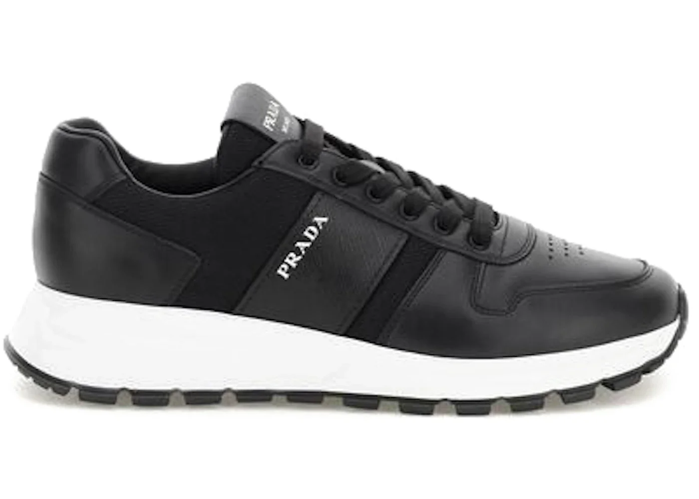 Prada Prax 1 Leather Low Top Black - 1