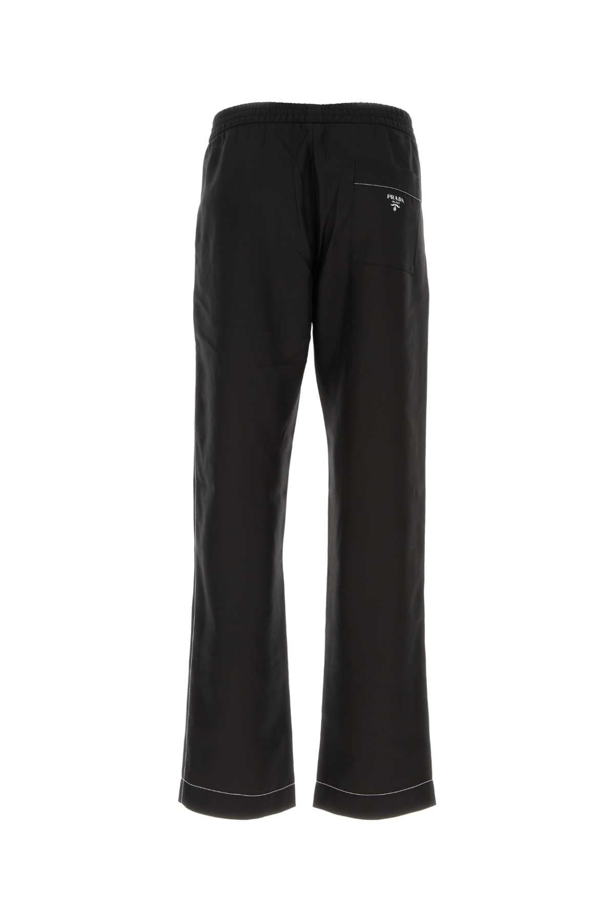 Prada Men Black Silk Pyjama Pant - 2