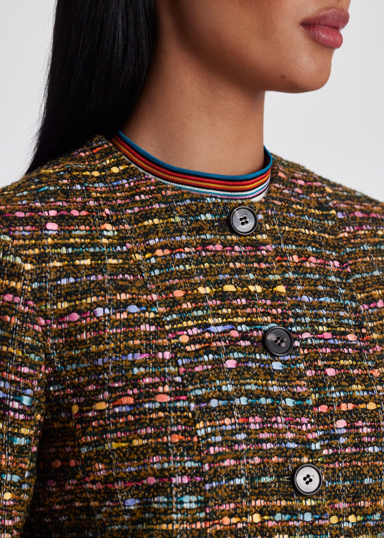 Tweed Cropped Jacket - 6