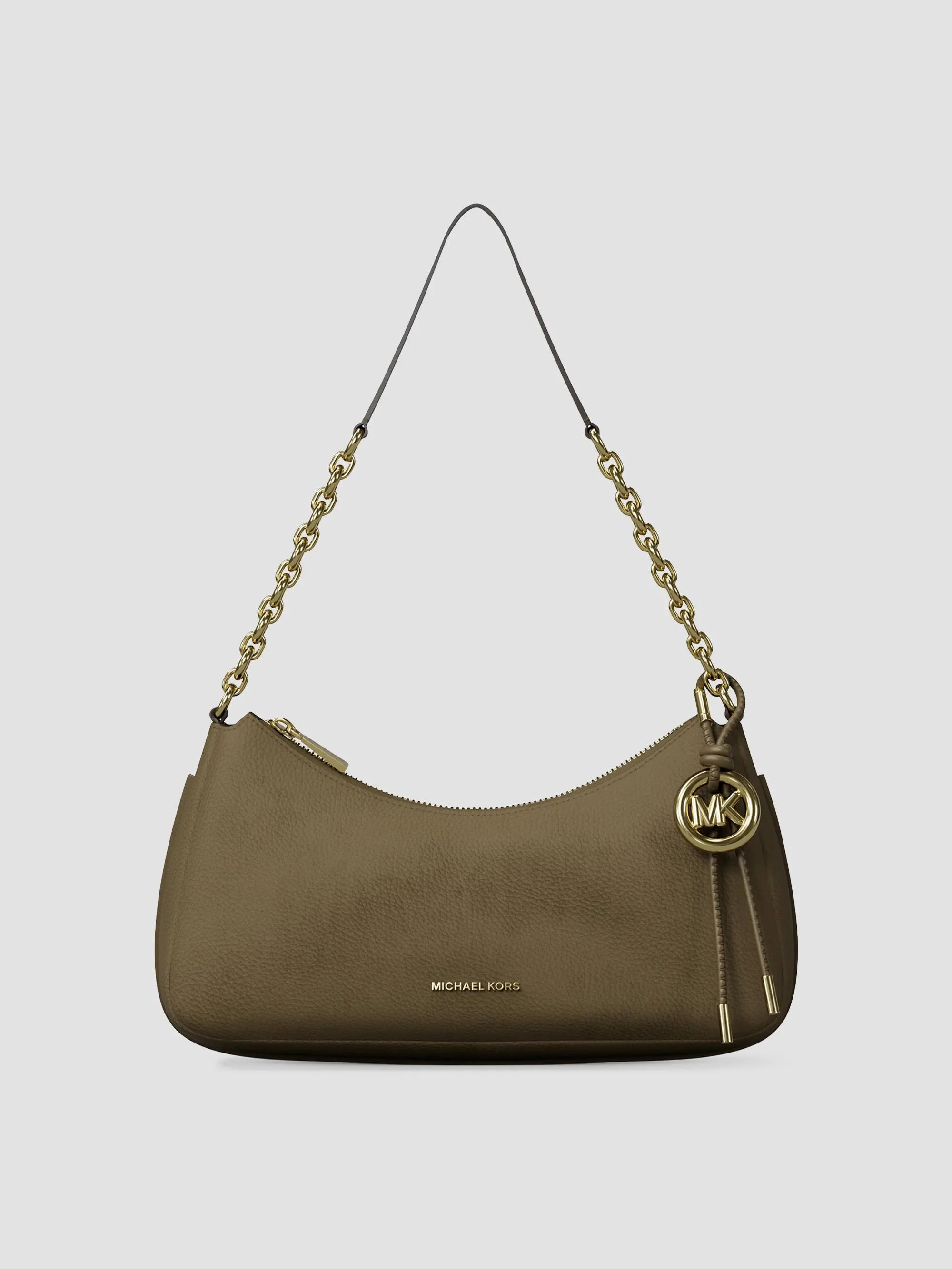Women's Nolita Medium Leather Pochette Shoulder Bag - Loden - 1