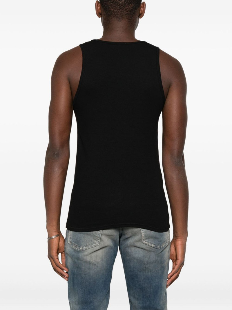 logo-embroidered tank top 3