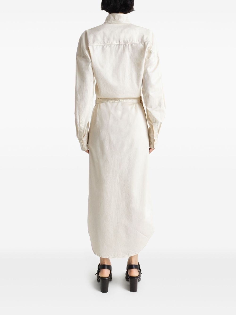 belted maxi short dress - 3
