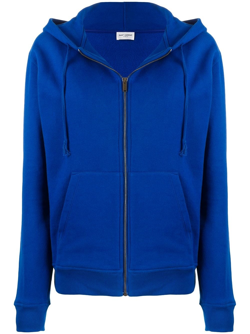 zip-up poplin hoodie - 1