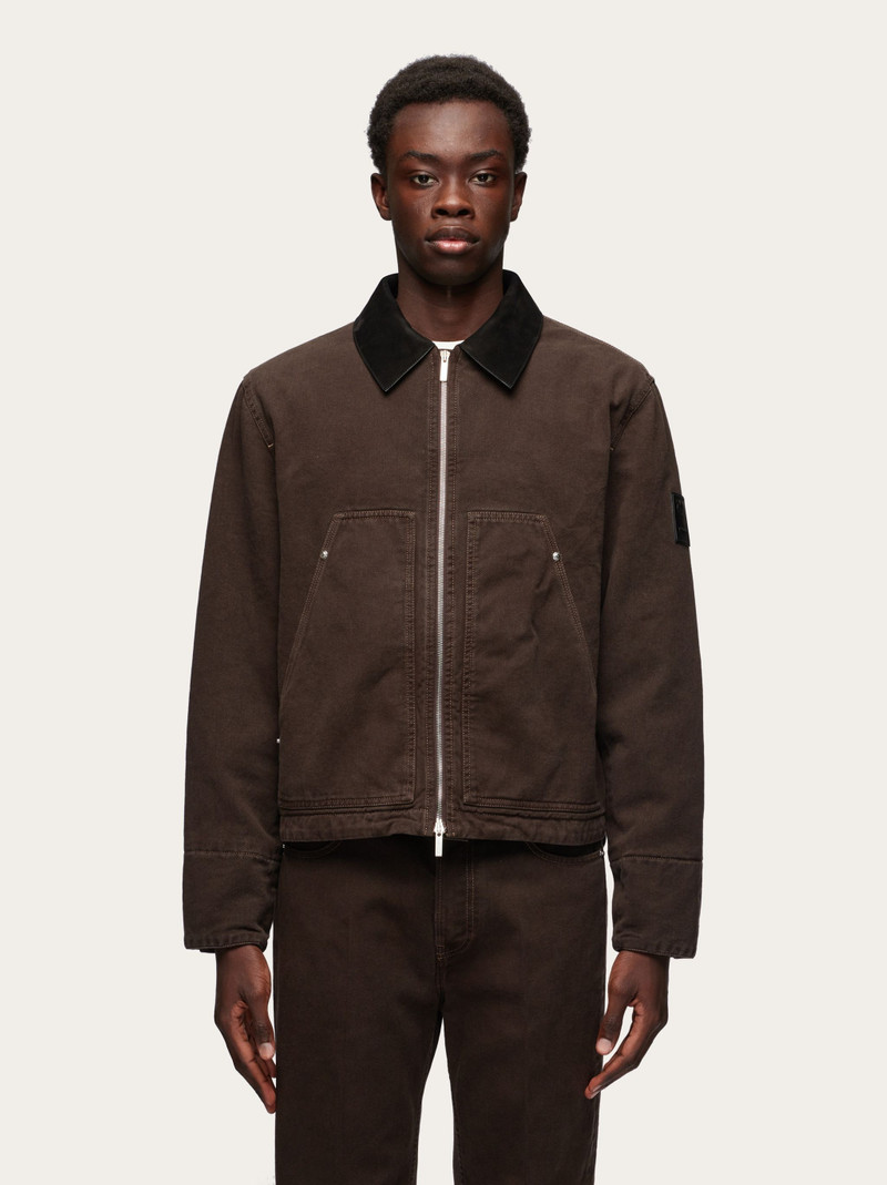 FERRAGAMO Padded denim blouson outlook