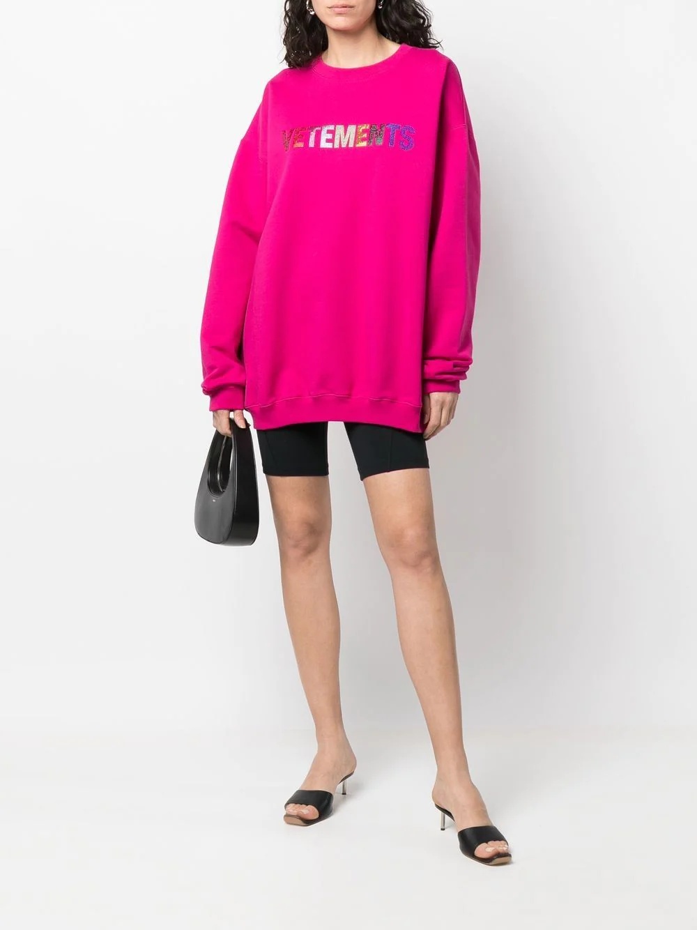 iridescent logo print sweatshirt - 3