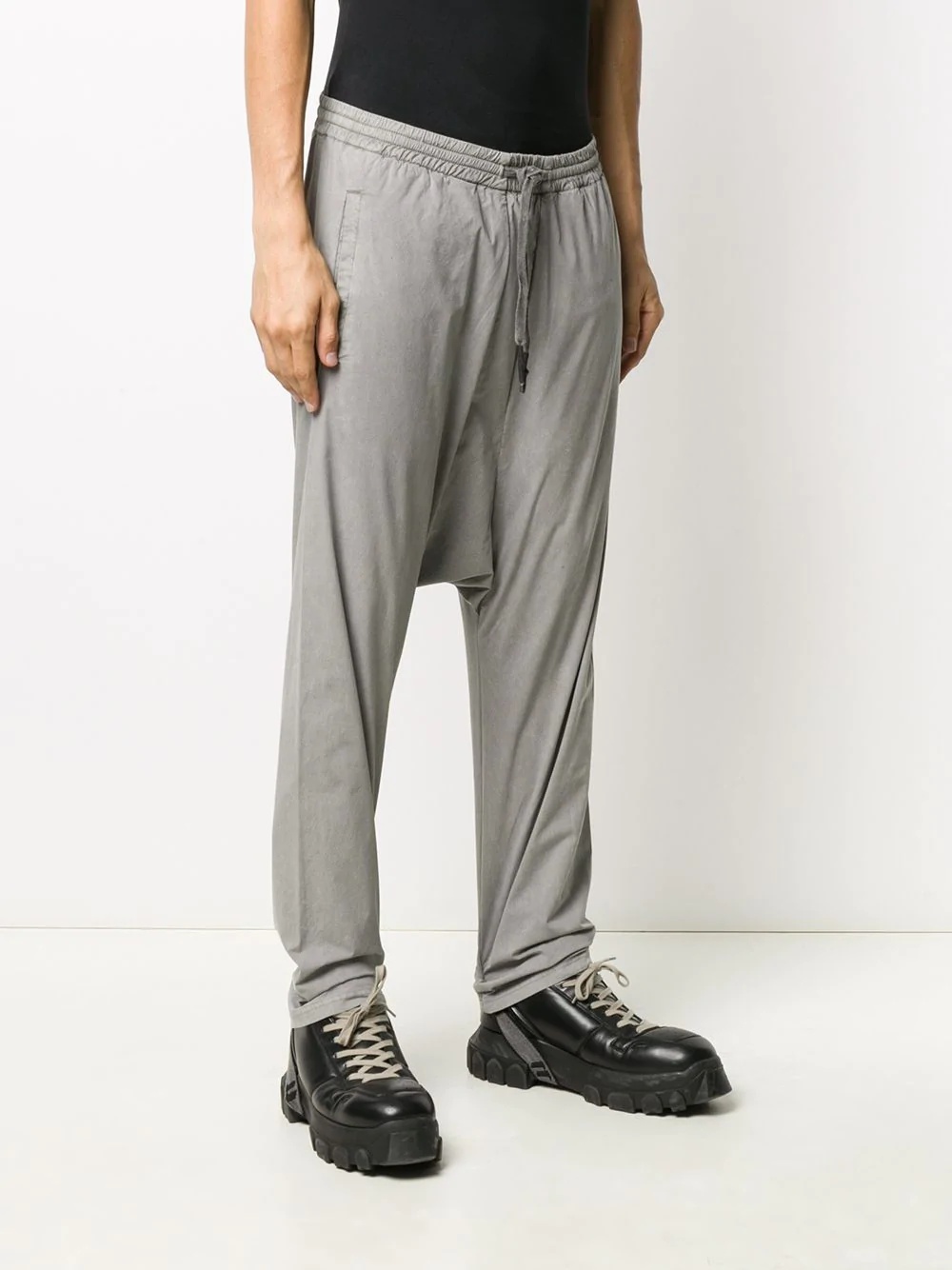 drop-crotch track pants - 3