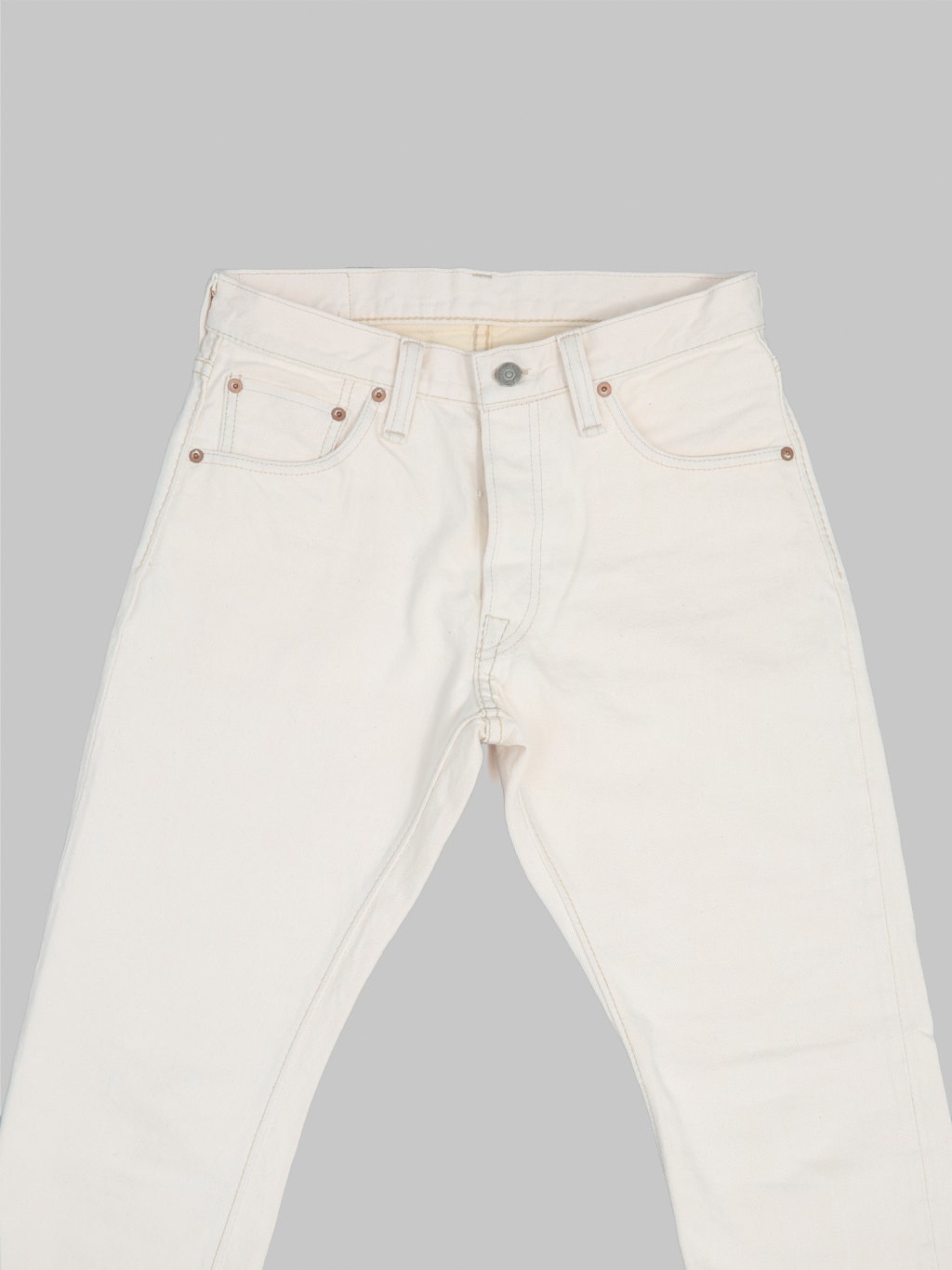 Pure Blue Japan 1172-2 14oz Ecru Denim Relaxed Tapered Jeans - 10