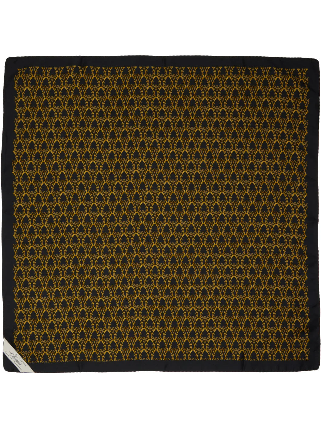 Black Silk Scarf - 1