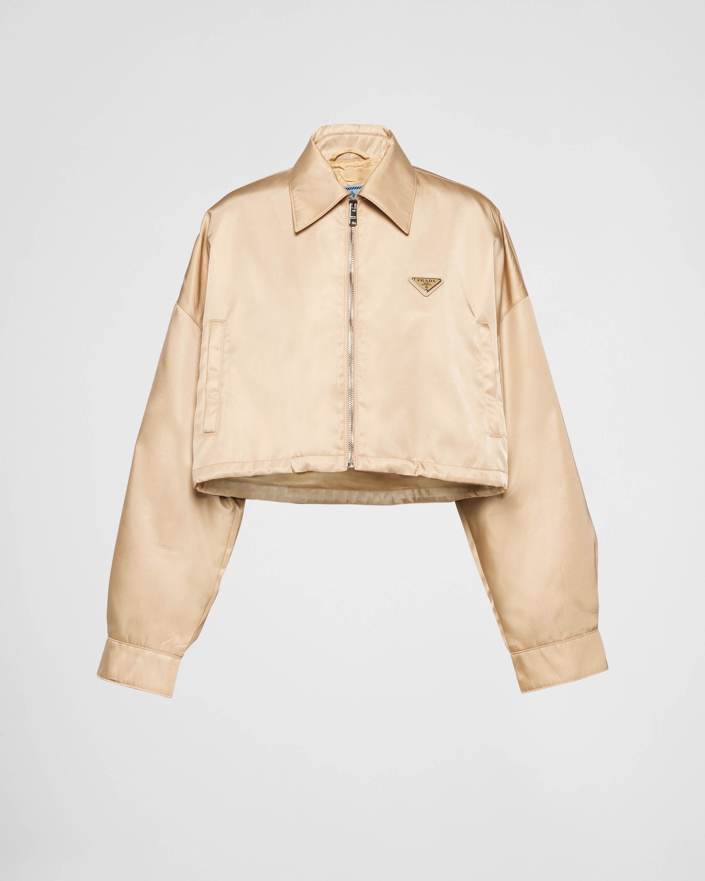 Re-Nylon cropped blouson jacket