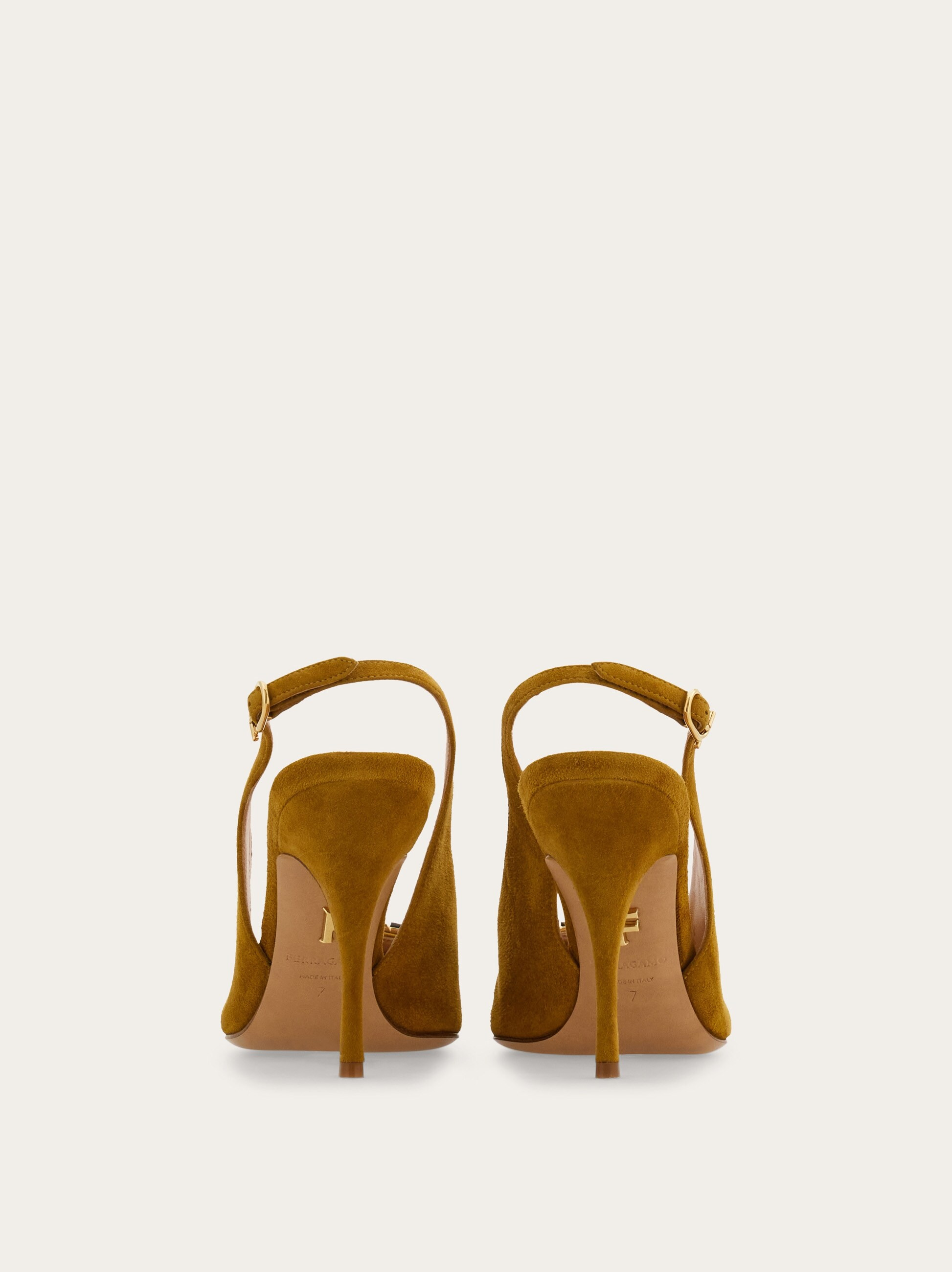 Maxi Gancini slingback pump - 5