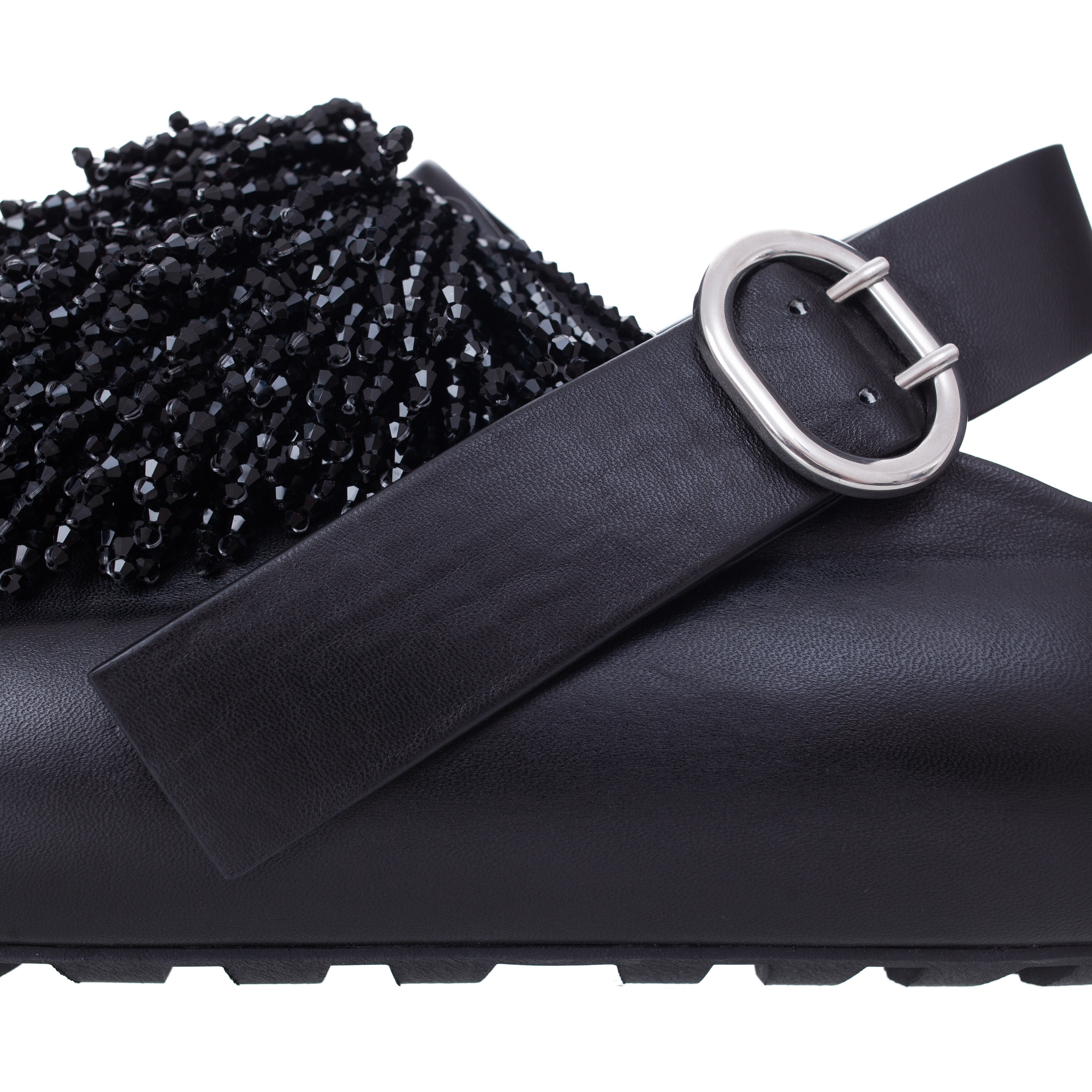 BEADED PLATFORM SANDALS - 5