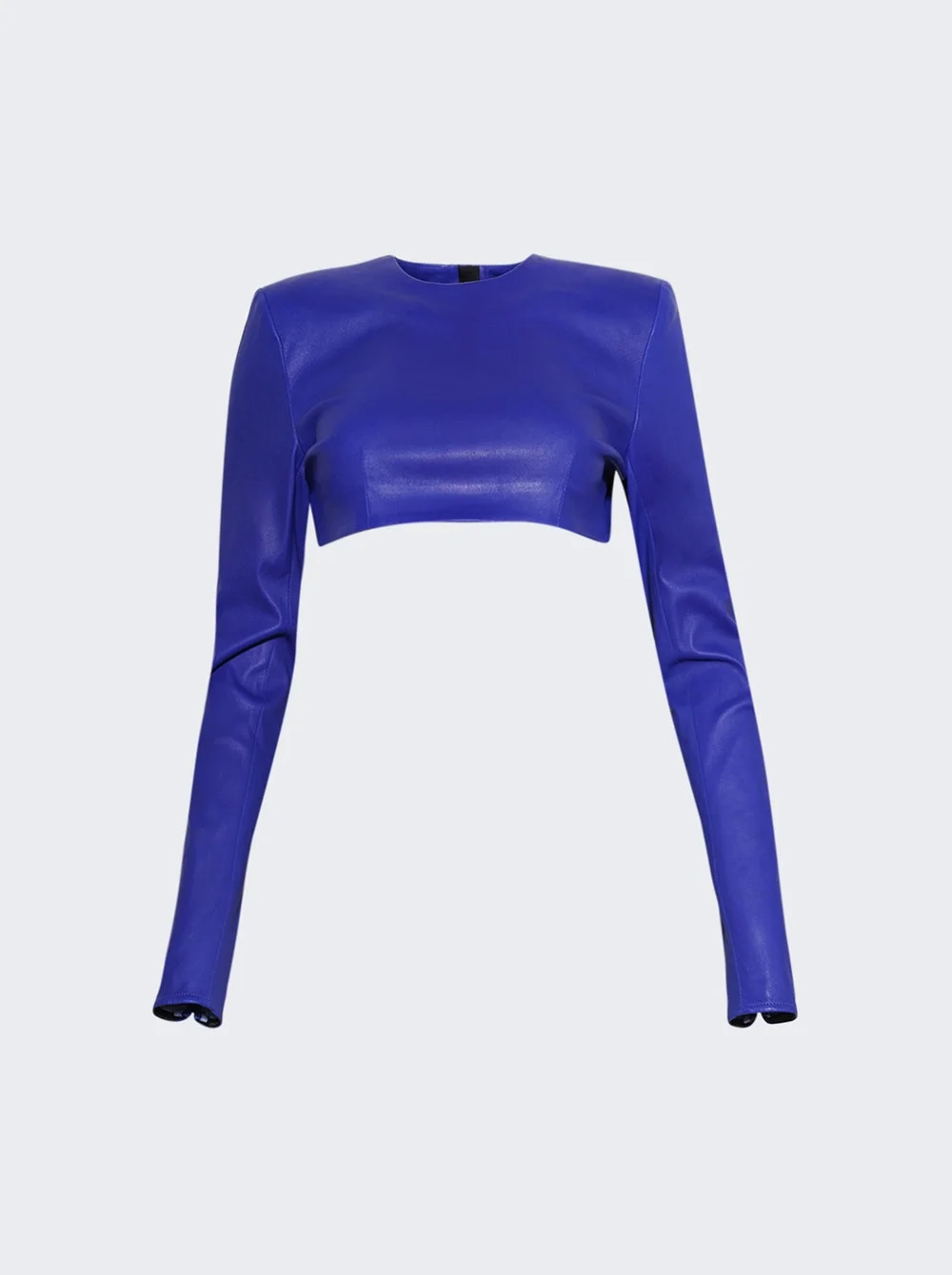 Cropped Long Sleeve Shirt Royal - 1