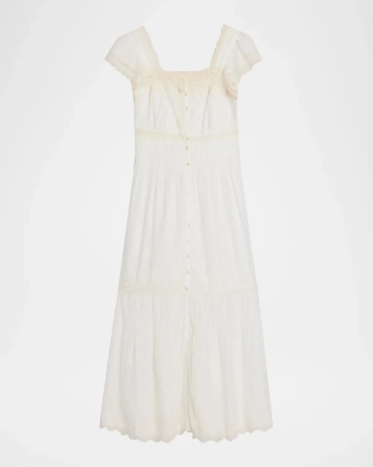 Georgine Eyelet Embroidered Maxi Dress - 1
