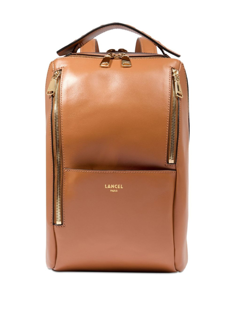 Origami leather zip-fastening backpack 3