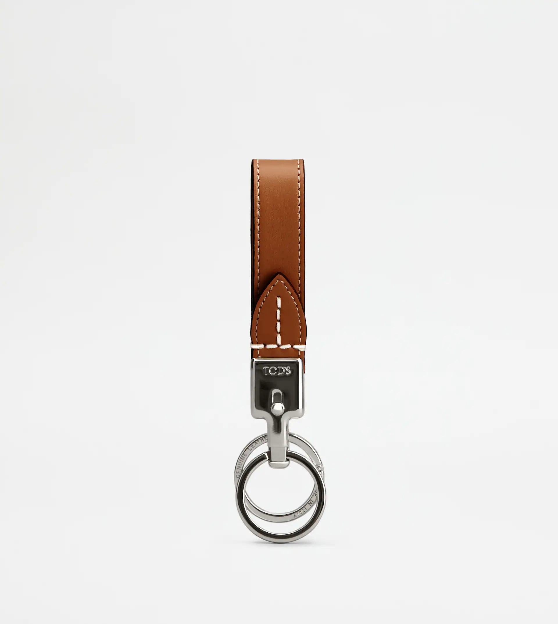 LEATHER KEY HOLDER - BROWN - 1