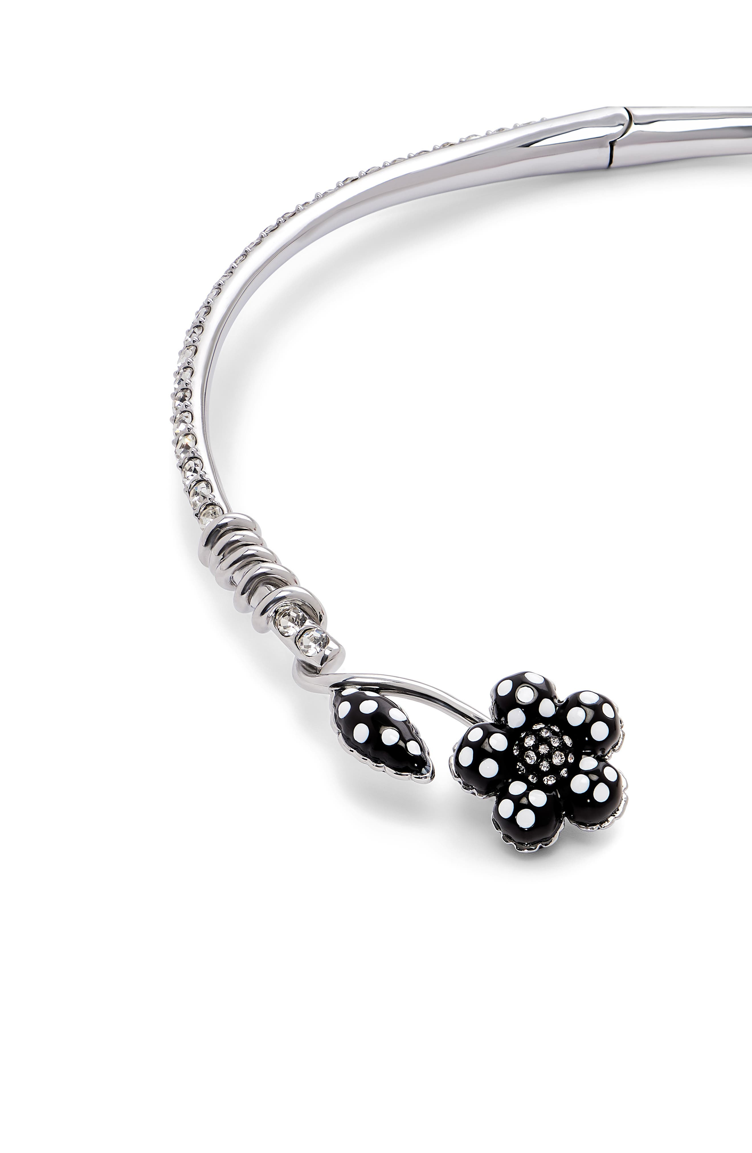 Marc Jacobs Dots Daisy Collar Necklace in Silver/Peach at Nordstrom - 5