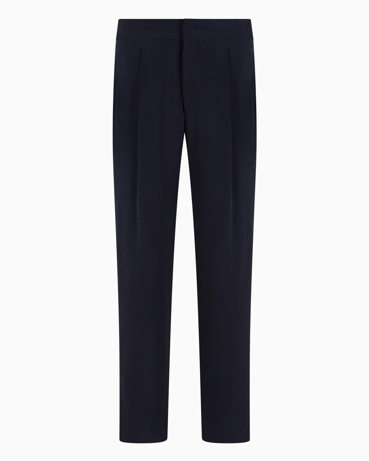 CUPRO AND VISCOSE JACQUARD ONE-DART TROUSERS - 1