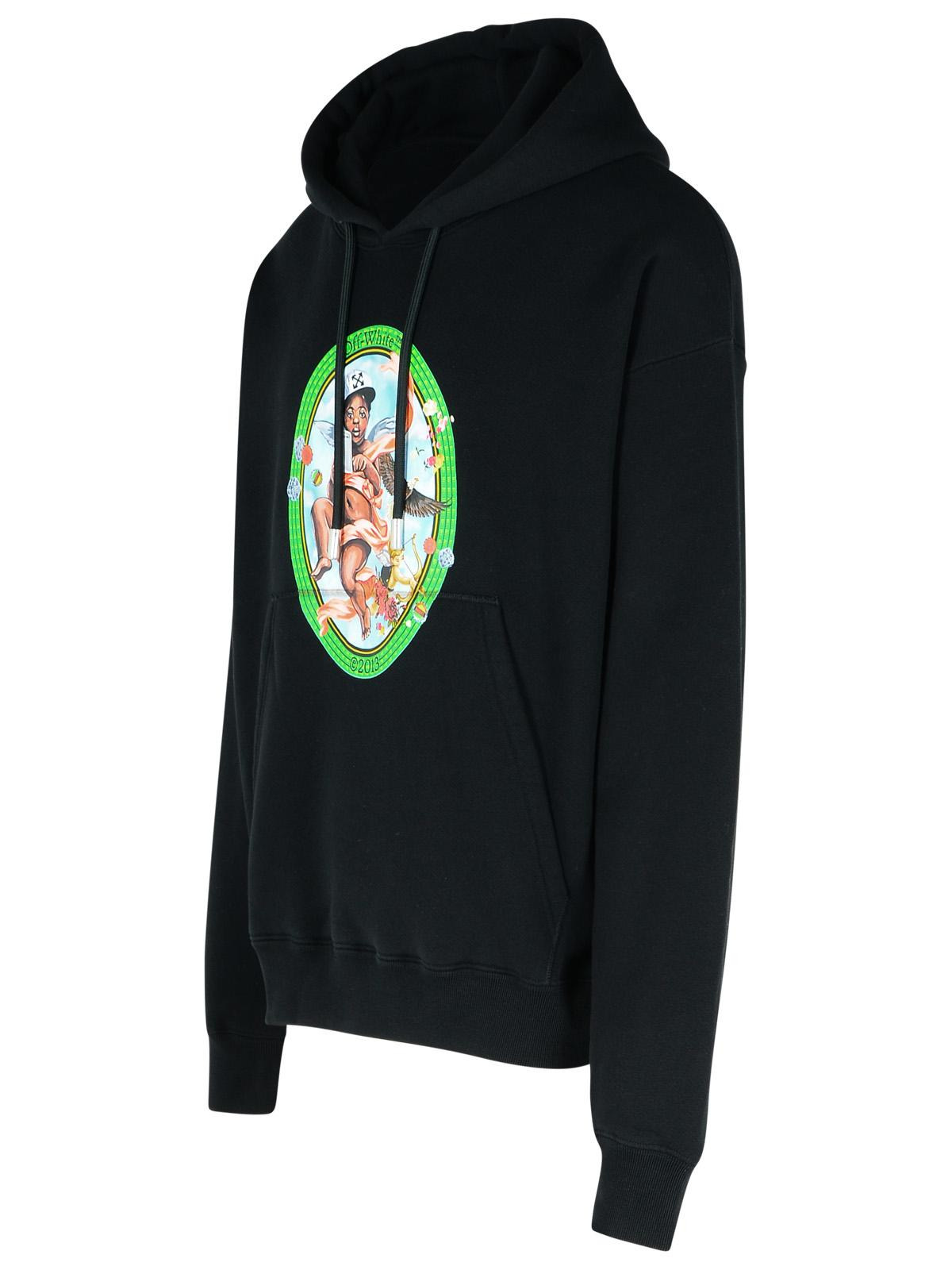 Off-White 'Fresco' Black Cotton Sweatshirt Men - 2