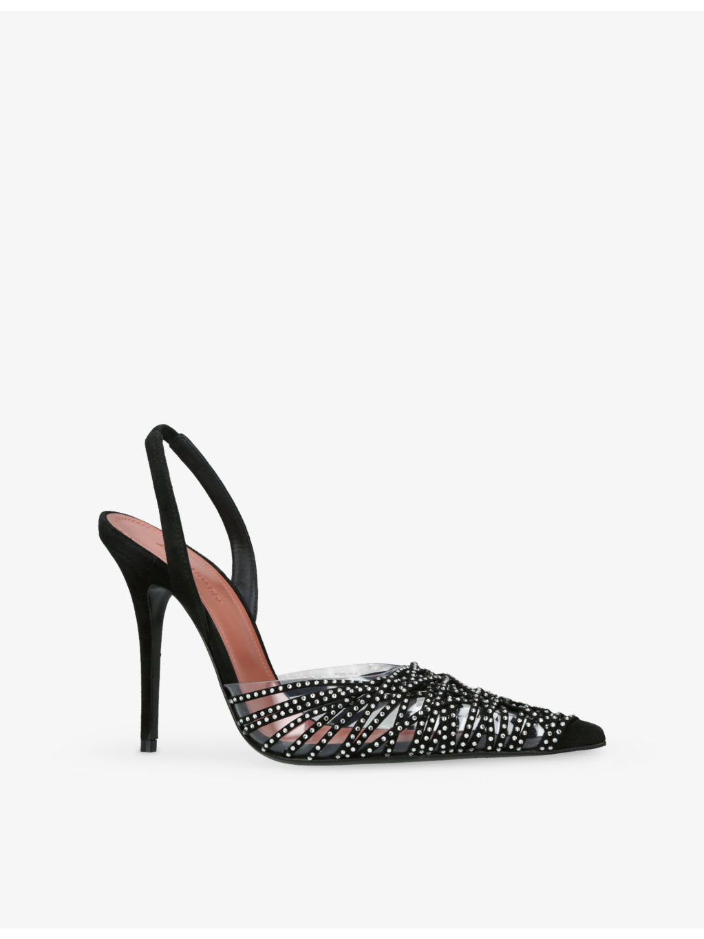 Lori Crystal-Embellished Suede Courts - 3