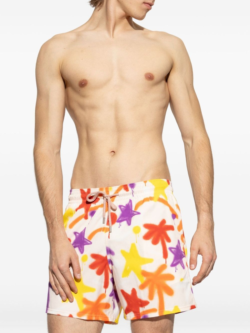 Palm Angels spray-paint swim shorts outlook