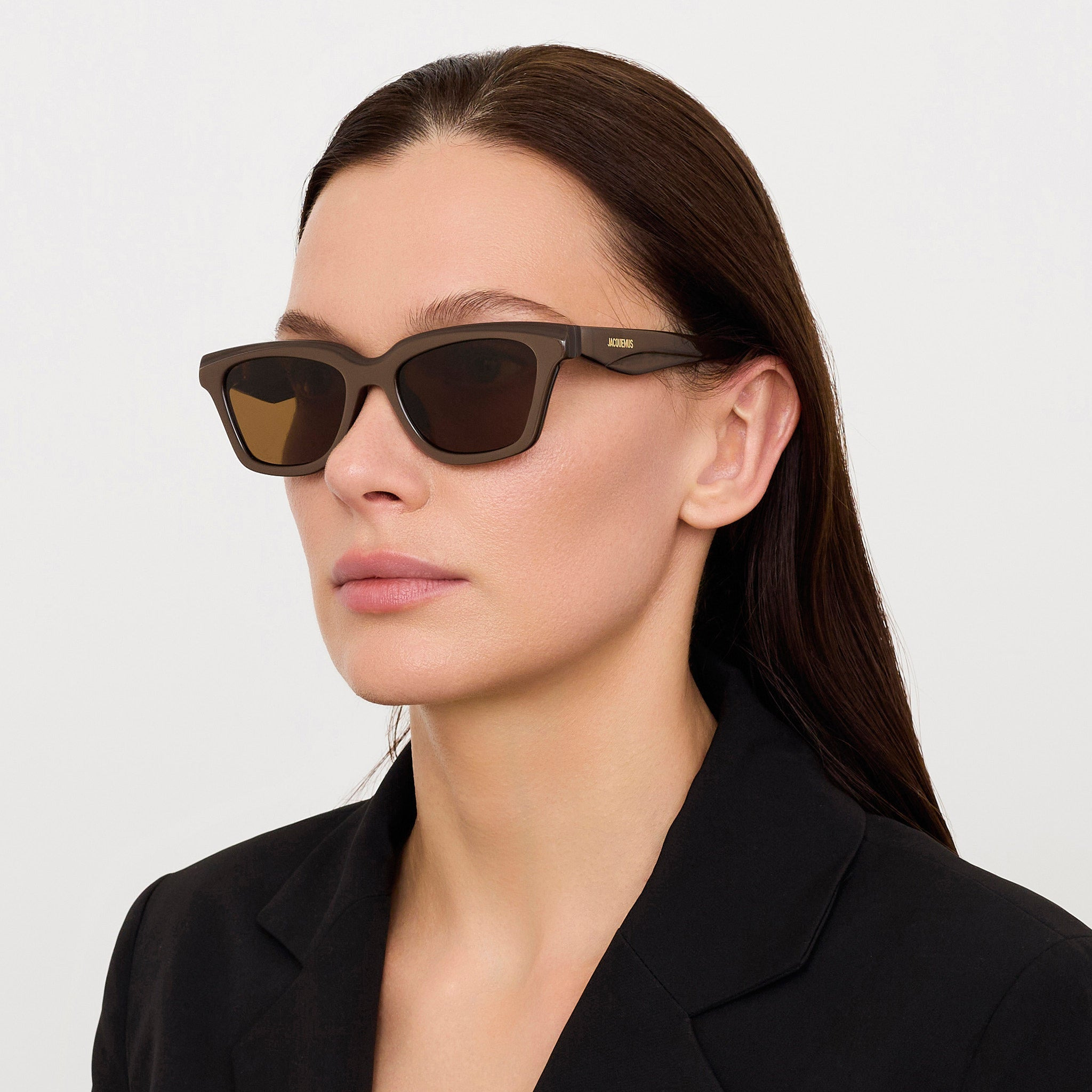 Carre Sunglasses in Metallic Brown - 3