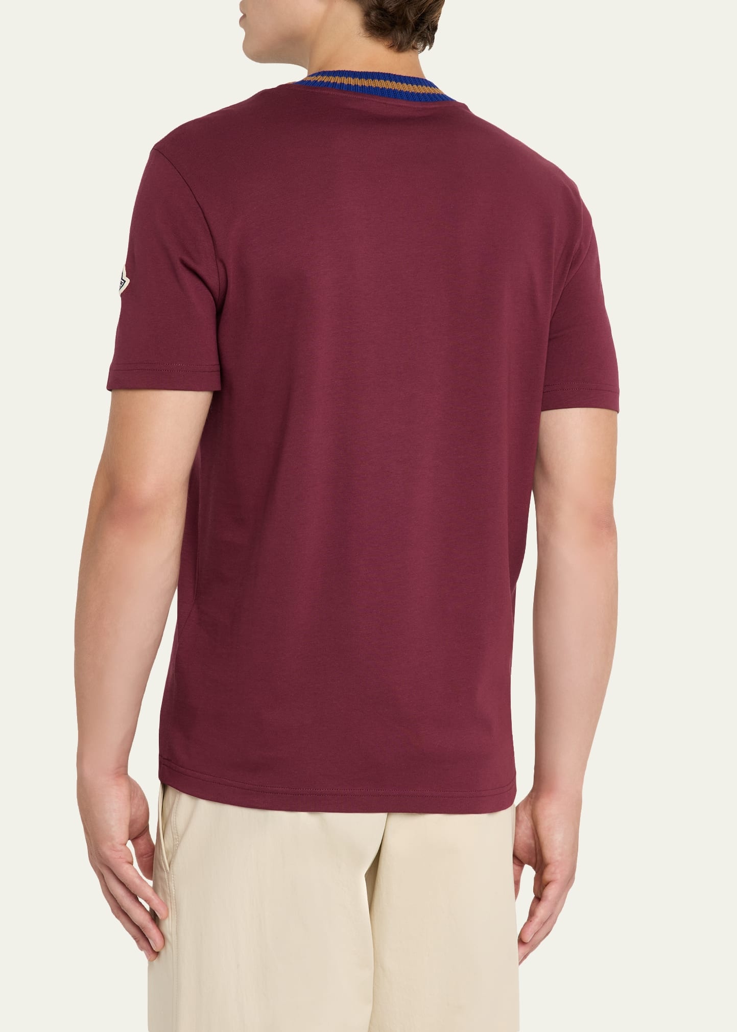 Men's Jersey Stripe-Ribbed Crewneck T-Shirt - 3