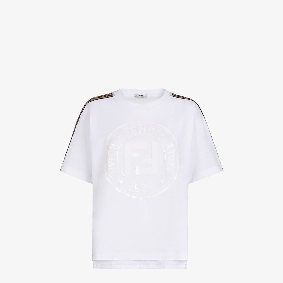 White jersey T-shirt - 1