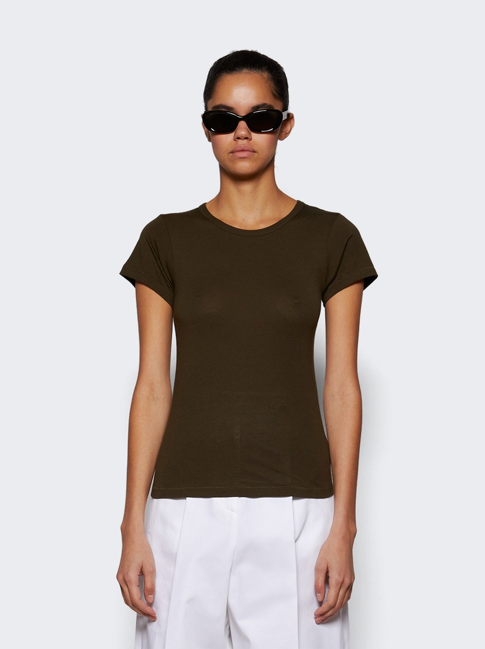 Fitted Crewneck Tee Moss - 3