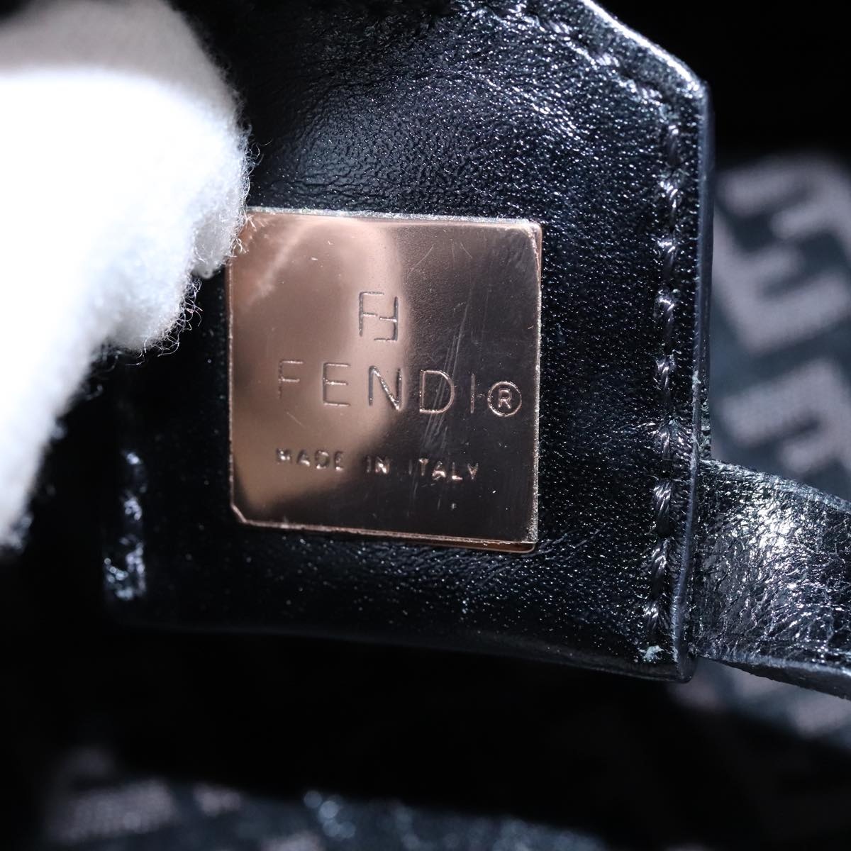 FENDI Zucchino Canvas Tote Bag Brown - 10