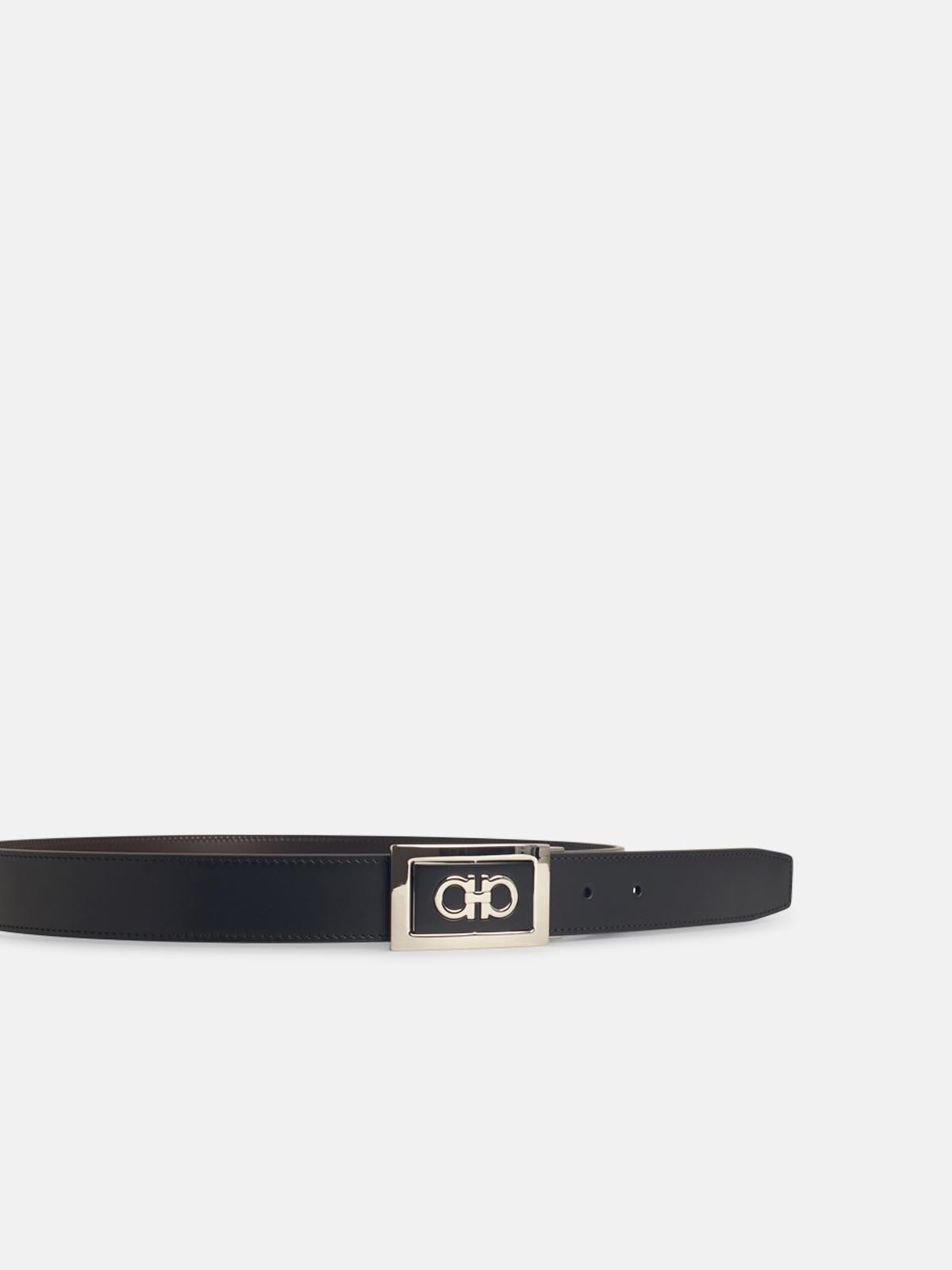 BLACK LEATHER BELT - 3