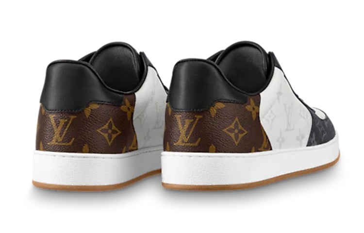LOUIS VUITTON Rivoli Sneakers 'White Black Brown Monogram' 1A8WG6 - 4