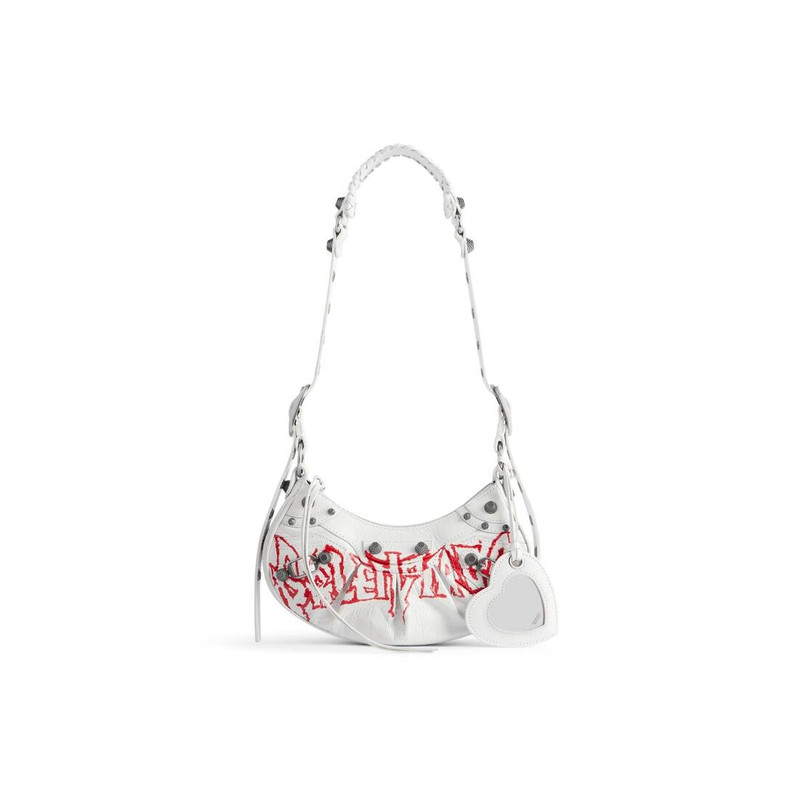 Women's Le Cagole Xs Shoulder Bag Diy Metal in White - 1