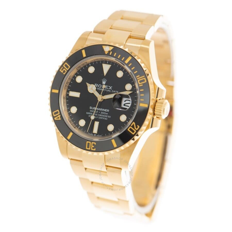 Submariner Black Dial 18K Yellow Gold Oyster Bracelet Automatic Men's Watch 126618LNBKSO - 4