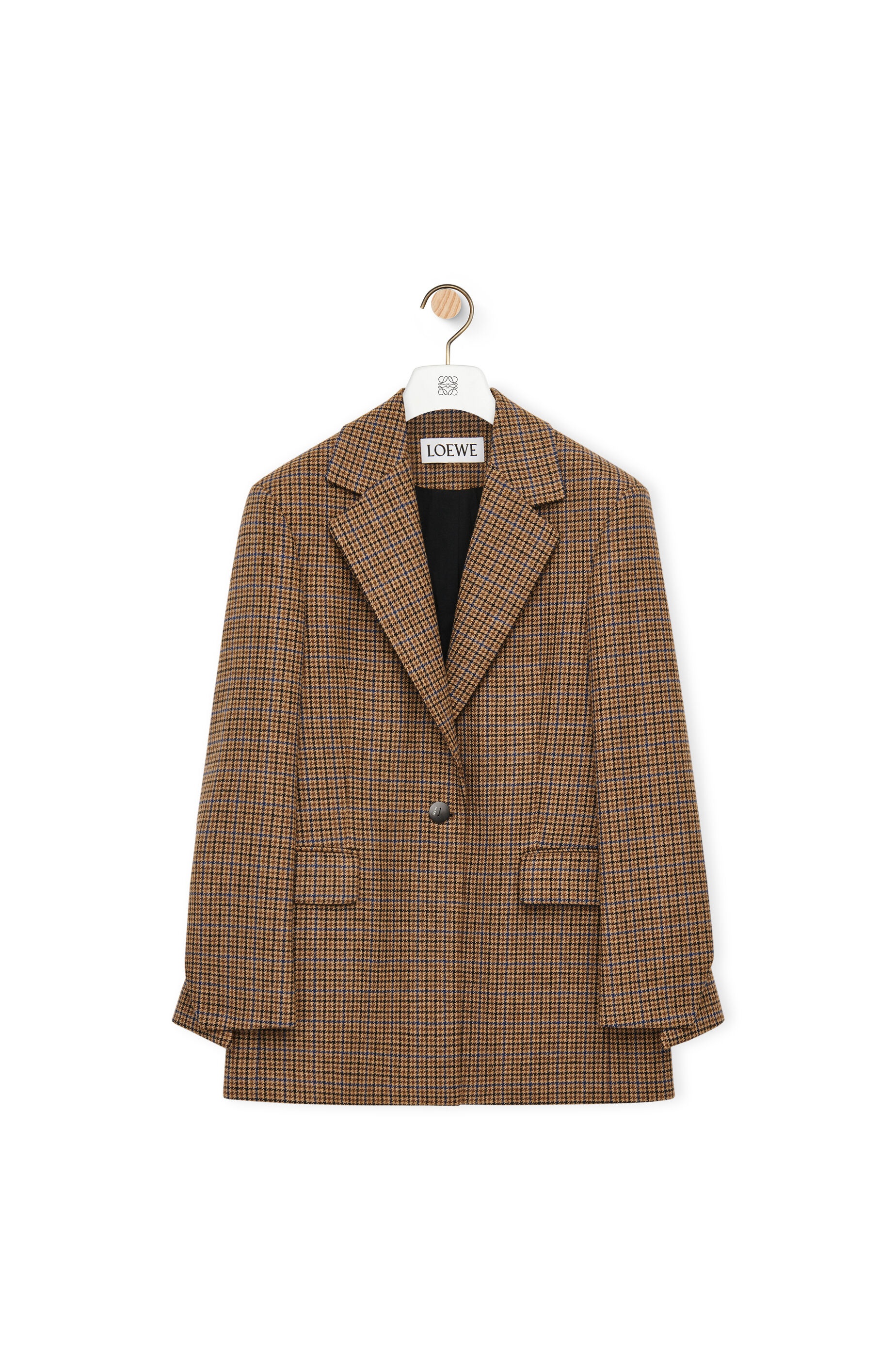 Houndstooth blazer in wool - 1