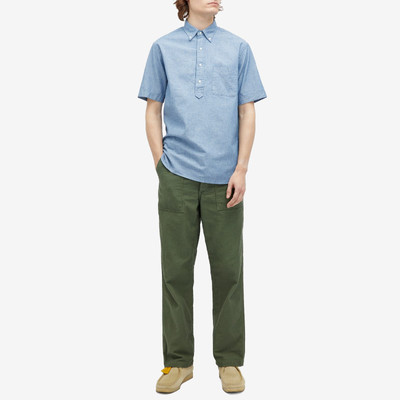 BEAMS PLUS Beams Plus Button Down Popover Short Sleeve Chambray Shirt outlook