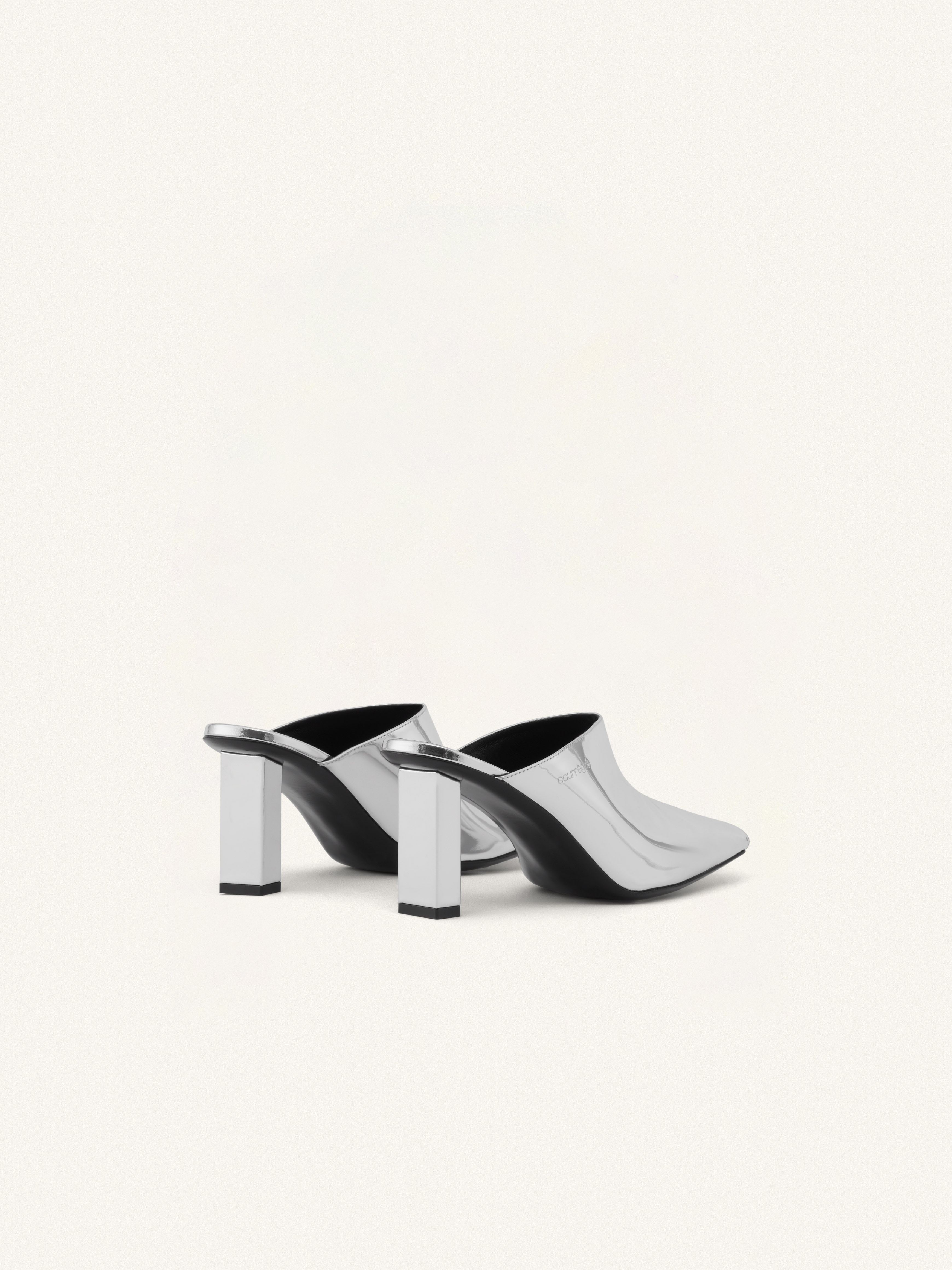 SLEEK MIRROR MULES - 3