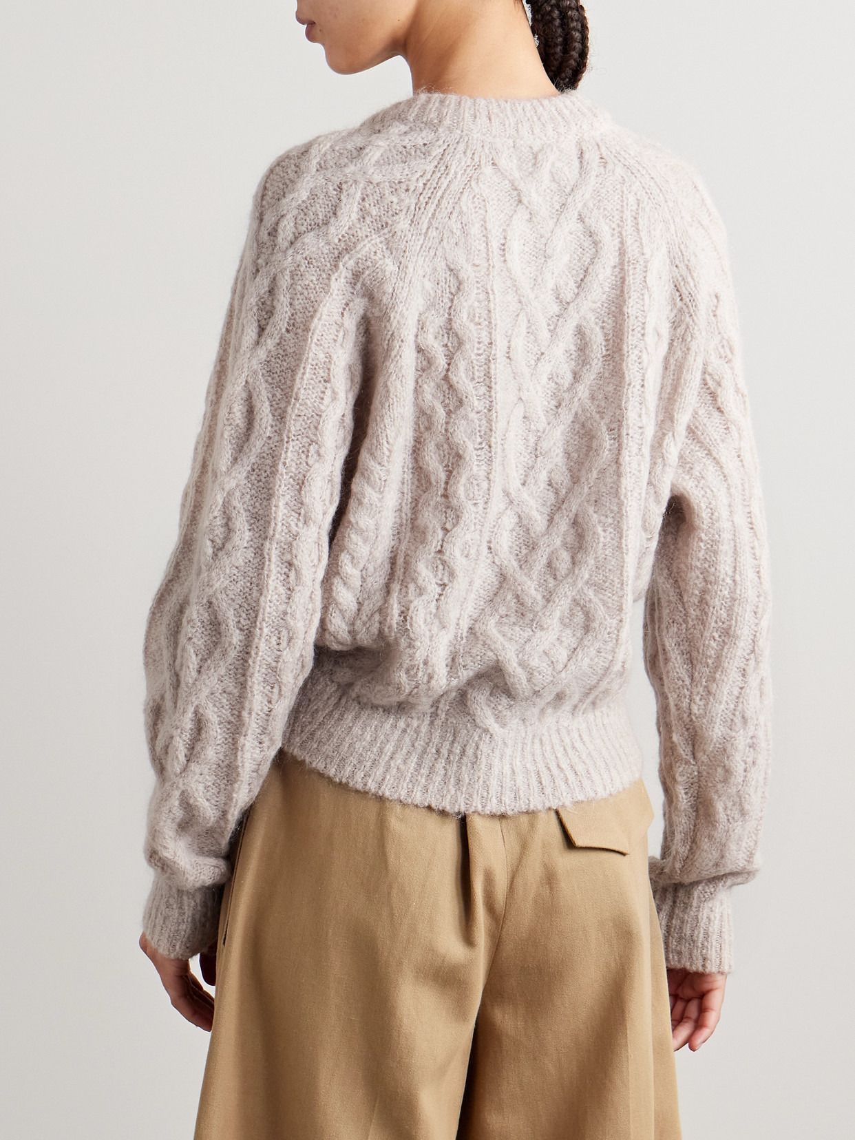 Ery Cable-knit Wool-blend Cardigan - 3